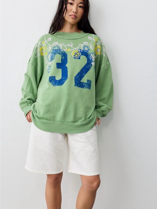 Free People Tops - We the free Free People Palm Spring Turtle Graphic Sweatshirt NWT XL